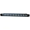 Image de Tecline Rack de modules pour 16 prises de connexion Keystone, 48.30cm (19"), 1 U Pour la mise en place d'un, Armoire serveur : accessoires, Noir