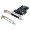 Image de Carte pcie 4X Switch 4 ports Gigabit + low profile
