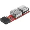 Image de Adaptateur 2 Ports Usb 2.0 Internes Sur Carte Mère