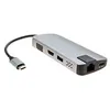 Image de Mini dock USB 3.1 Type-C HDMI 4K-VGA-LAN-HUB +chargeur USB P.D.