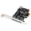 Image de Carte contrôleur USB 3.0 PCI-Express 3 ports +1 int. +Low Profile