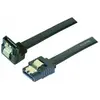 Image de Exertis Connect Câble SATA III, 6 Gbit/s, 7 broches SATA mâle / 7 broches SATA femelle, coudé, avec verrouillage (50 cm, SATA III), Câble interne (PC)