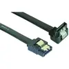 Image de Câble Sata 6gb/s Coudé Bas Slim Sécurisé (noir) - 50 Cm