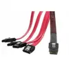 Image de Cordon MiniSAS vers 4 SATA 50 cm