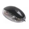 Image de Mini souris optique lumineuse noire USB
