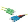 Image de Générique SC-APC/SC-UPC duplex monomode OS2 9/125 Câble patch fibre jaune - 5 m (5 m), Câble réseau