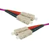 Image de Cordon duplex om4 50 125 rose lszh sc sc - 1m