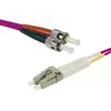 Image de Cordon duplex om4 50 125 rose lszh lc st - 10m