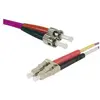 Image de Exertis Connect Câble de raccordement à fibres optiques Eco, 50/125 µm, fibre OM4, LC duplex mâle/ST duplex mâle (1 m), Câble réseau