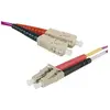 Image de Exertis Connect Câble patch FO Eco, 50/125 µm, fibre OM4, SC duplex mâle/LC duplex mâle, erika-violet, 3.0 m U (3 m), Câble réseau