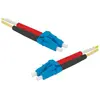 Image de Exertis Connect Câble patch FO HD, 9/125 µm, fibre OS2, LC duplex mâle/femelle, jaune, 15,0 m UPC coupe UPC (15 m), Câble réseau