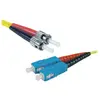 Image de Exertis Connect Câble patch FO Eco, 9/125 µm, fibre OS2, 2x ST mâle/SC Duplex mâle, jaune, 3.0 m UPC UPC-Schlif (3 m), Câble réseau