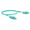 Image de Exertis Connect Câble patch LWL Uniboot, 50/125 µm, fibre OM3, LC duplex mâle/ LC duplex mâle, UPC, aqua, 2,0 m (2 m), Câble réseau