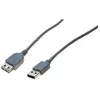 Image de Exertis Connect Câble d'extension USB 2.0, USB mâle A / USB fem. A, gris, 5,0 m Câble USB haute vitesse pour les (5 m, USB 2.0), Câble USB