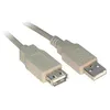 Image de Rallonge éco USB 2.0 A / A grise - 0,6 m