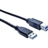Image de Cordon Usb 3.0 Type A Et B Noir - 50 M
