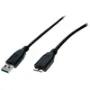 Image de Exertis Connect Câble USB 3.0, USB St. A / USB Micro St. B, 1,0 m, noir Pour l'échange de données entre appareils (1 m, USB 3.2 Gen 1), Câble USB