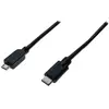 Image de Exertis Connect Câble USB 2.0, USB mâle Type-CTM / USB mâle Micro-B, noir, 1,0 m Câble USB Type-CTM 2.0 mâle > U (1 m, USB 2.0), Câble USB