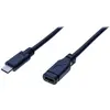 Image de Exertis Connect Câble d'extension USB 3.1 Gen 2 Type-C(TM) mâle vers Type-C(TM) femelle, 1,0 m USB3.1 Gen2 (1 m, USB 3.2 Gen 2, 100 W), Câble USB
