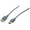 Image de Exertis Connect Câble d'extension USB 2.0, USB mâle A / USB fem. A, 3.0 m, gris Câble USB pour applications standard (3 m, USB 2.0), Câble USB