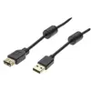 Image de Générique Usb 2.0 a/a extension cord + ferrites + gold black- 3 m (3 m, USB 2.0), Câble USB