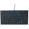 Image de Clavier /souris Compact En Silicone Rigide àtanche Usb Noir