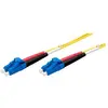 Image de Ekivalan LWL Duplex Patchkabel OS2, 9/125 µm, LC/LC, gelb, 1,0 m (1 m), Câble réseau