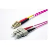Image de Ekivalan LWL Duplex Patchkabel OM4, 50/125 µm, LC/SC, erikaviolett, 1,0 m (1 m), Câble réseau