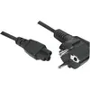 Image de Exertis Connect Câble de raccordement au réseau, fiche à contact de protection sur prise femelle C5 à 3 pôles (5 m), Câble d'alimentation, Noir