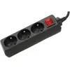 Image de Multiprise 3 Prises Avec Interrupteur Noire - 15 M