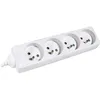 Image de Multiprise 4 Prises Sans Interrupteur Blanche - 15 M