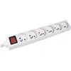 Image de Multiprise 6 Prises Avec Interrupteur Blanche - 15 M