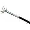 Image de Exertis Connect Câble de raccordement F/UTP, CAT.6, étanche, noir, 30,0 m Câble de raccordement étanche avec un (F/UTP, CAT6, 30 m), Câble réseau