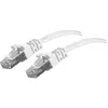 Image de Exertis Connect Câble de raccordement, plat, U/FTP, CAT.6, blanc, 2,0 m Câble de raccordement super plat, par ex. (U/FTP, CAT6, 2 m), Câble réseau