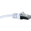 Image de Cordon Rj45 Plat Catégorie 6 U/ftp Snagless Blanc - 10 M
