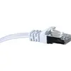 Image de Cordon Rj45 Plat Catégorie 6 U/ftp Snagless Blanc - 20 M