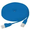 Image de Cordon Patch Blindé Rj45 Plat Bleu 1m Cat 6 U/ftp Sng