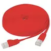 Image de Cordon Patch Blindé Rj45 Plat Rouge 10m Cat 6 U/ftp Sng