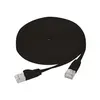 Image de Cordon Patch Blindé Rj45 Plat Noir 2m Cat 6 U/ftp Sng