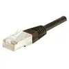 Image de Exertis Connect Câble de raccordement F/UTP, CAT.5e, noir, 1.5 m Câble de raccordement avec protection contre les (F/UTP, CAT5e, 1.50 m), Câble réseau