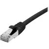 Image de Exertis Connect Câble patch CAT. 6, F/UTP, PoE, sans halogène, noir, 5,0 m Câble patch blindé avec protection à (F/UTP, CAT6, 5 m), Câble réseau