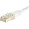 Image de Exertis Connect Câble patch F/UTP, CAT.6, blanc, 1,0 m Câble patch avec protection anti-pli particulièrement étroite (F/UTP, CAT6, 1 m), Câble réseau