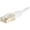 Image de Exertis Connect Câble de raccordement F/UTP, CAT.6, blanc, 2.0 m Câble de raccordement avec protection contre les (F/UTP, CAT6, 2 m), Câble réseau