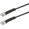 Image de Générique Cat6A RJ45 Patch cable F/FTP bendable boot black - 0,3 m (F/FTP, CAT6a, 0.30 m), Câble réseau