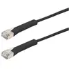 Image de Générique Cat6A RJ45 Patch cable F/FTP bendable boot black - 2m (CAT6a, 2 m), Câble réseau