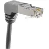 Image de Cordon Rj45 Catégorie 5e F/utp Coudé Bas Gris - 03 M
