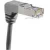Image de Cordon Rj45 Catégorie 5e F/utp Coudé Bas Gris - 2 M