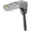 Image de Cordon RJ45 catégorie 6A S/FTP coudé bas gris - 1 m