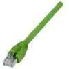 Image de Cordon RJ45 catégorie 6A S/FTP LSOH PUR snagless vert - 1 m