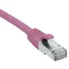 Image de Cordon Rj45 Catégorie 6a F/utp Lsoh Snagless Rose - 15 M